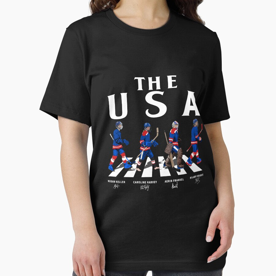 USA Walking Road Signatures Women Ice Hockey by thanhdat261291