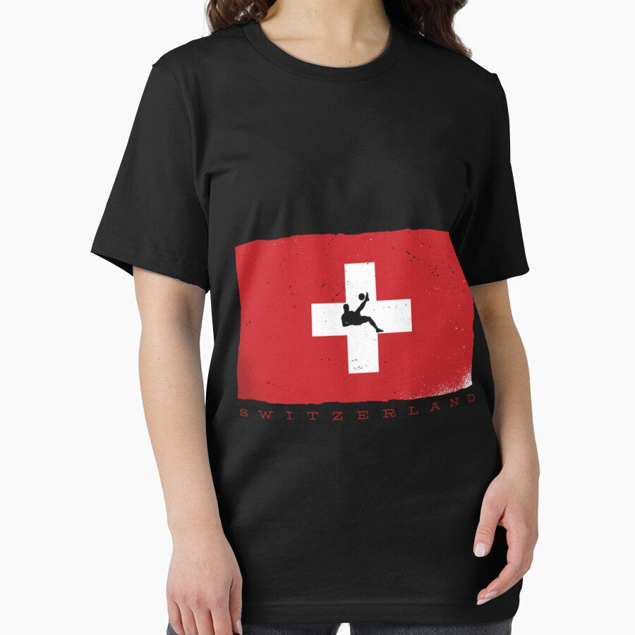 Football Switzerland Jersey Flag Fan Soccer Gift Classic T-Shirt by flvbelgrace