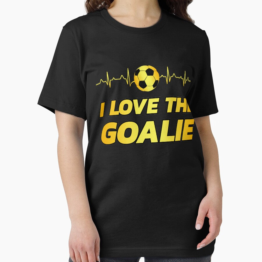 i love the goalie | soccer player gift | soccer coach gift | team soccer gifts | soccer gifts for her | soccer shirts | soccer gift ideas | futbol | soccer shirts for girls by Kreature Look