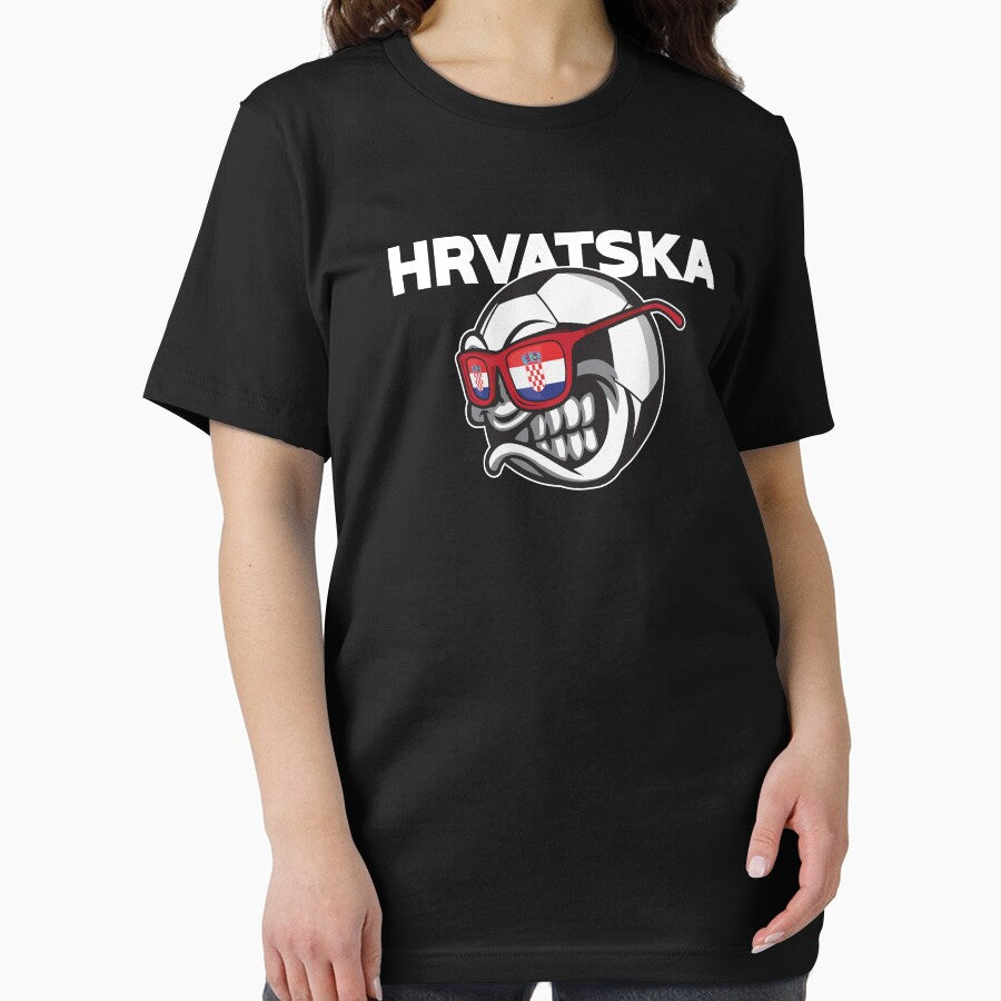 Angry Hrvatska Soccer Ball with Flag of Croatia Fan by festivalshirt