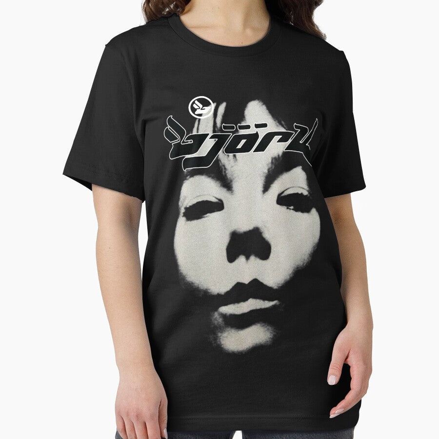 Bjork Homogenic Vintage Face Logo (Black / White) by hypelaboratory
