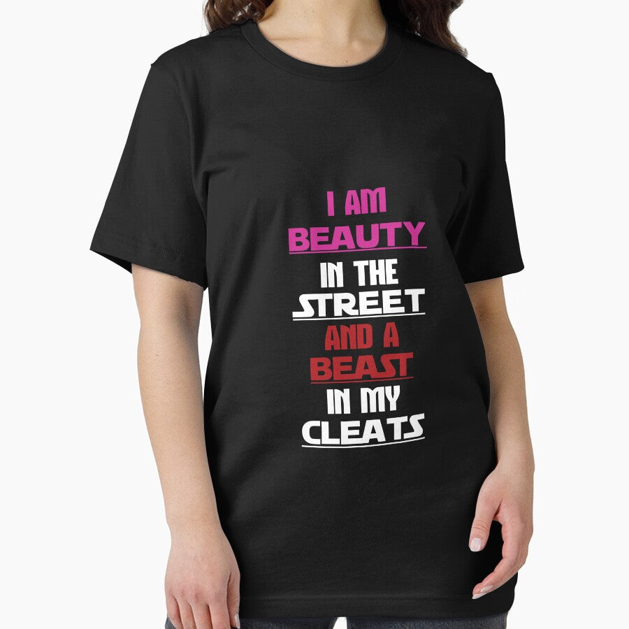 Beauty in the street Beast in my Cleats | soccer player gift | soccer coach gift | team soccer gifts | soccer gifts for her | soccer shirts | soccer gift ideas | futbol | soccer shirts for girls by Kreature Look