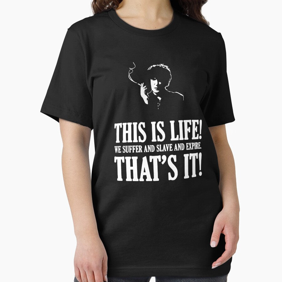 Bernard Black - Black Books T Shirt by madphilosopher