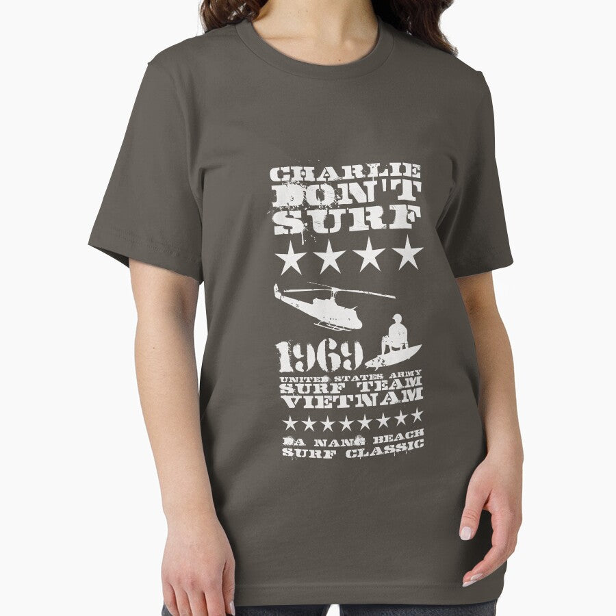 Surf team vietnam - Charlie Don't surf - White by buud