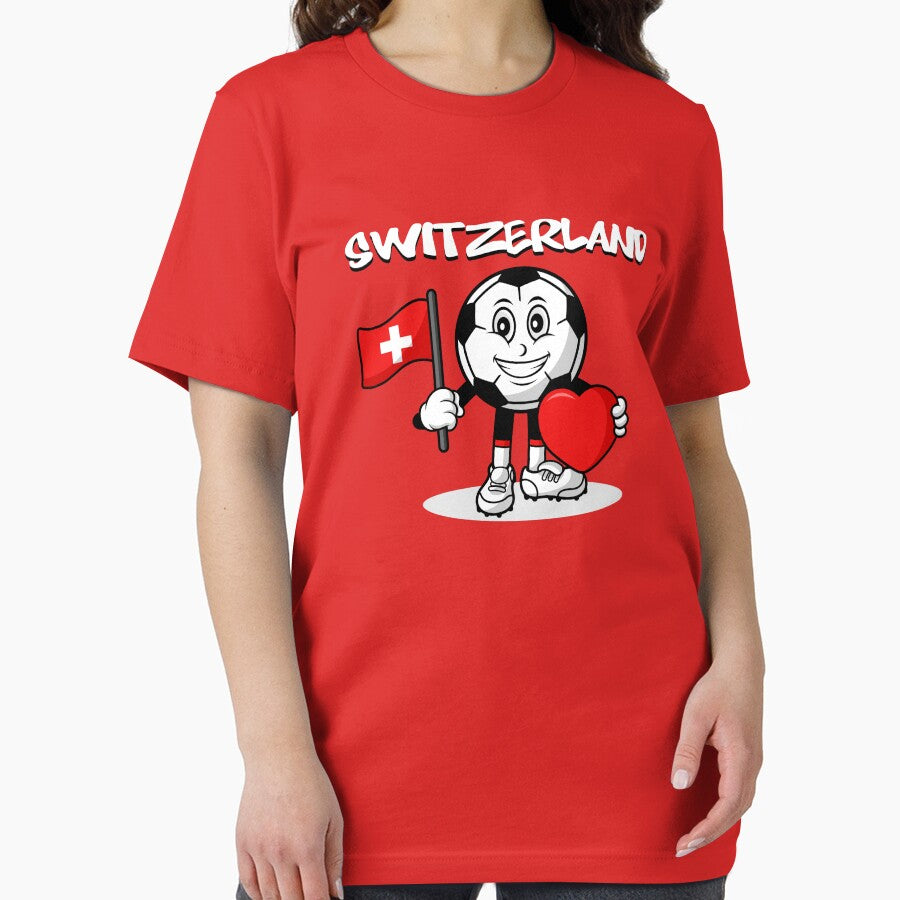 Cute Switzerland Football Lover Design by Salukeart