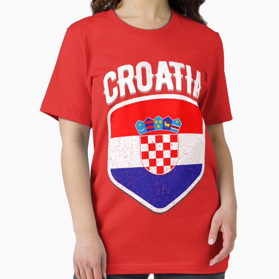 Croatia National Flag World Sport Stadium Fans T Shirt Supporter Jersey Football Cup TShirt by screenworks