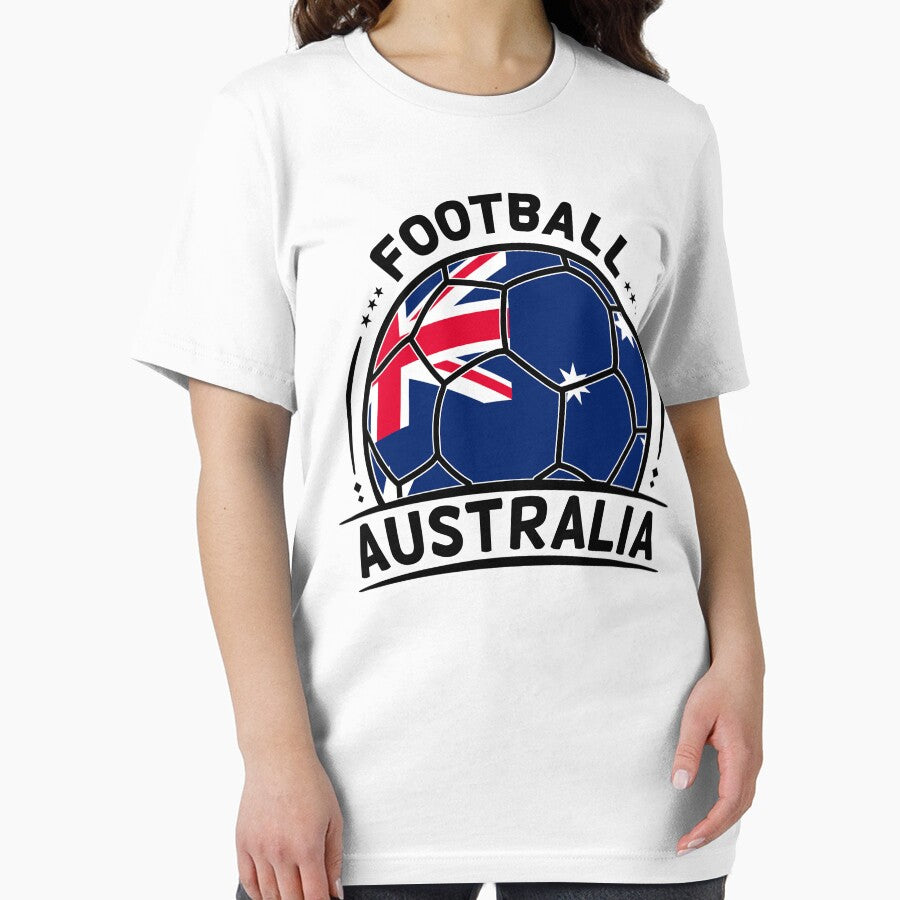 Australia Football Team Australia  flag inside a Ball for Soccer Fans by Dexter Freeman