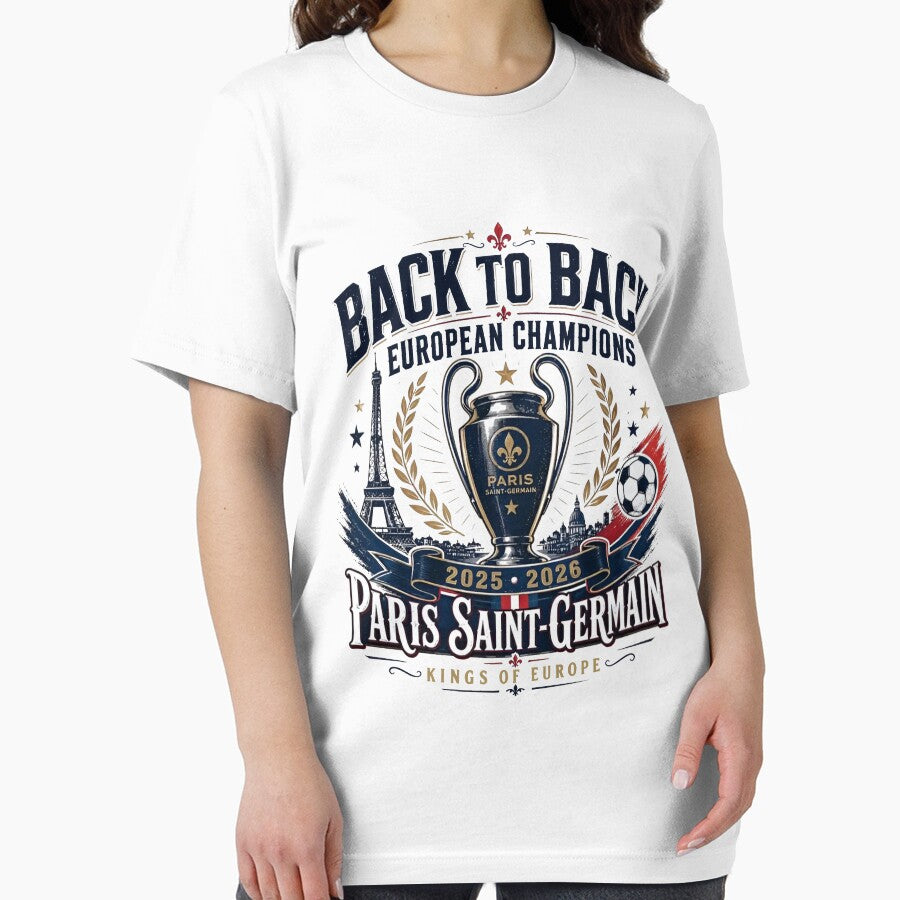 PSG Back To Back Champions Graphic Soccer Fan Gift by SabrinaMRowe
