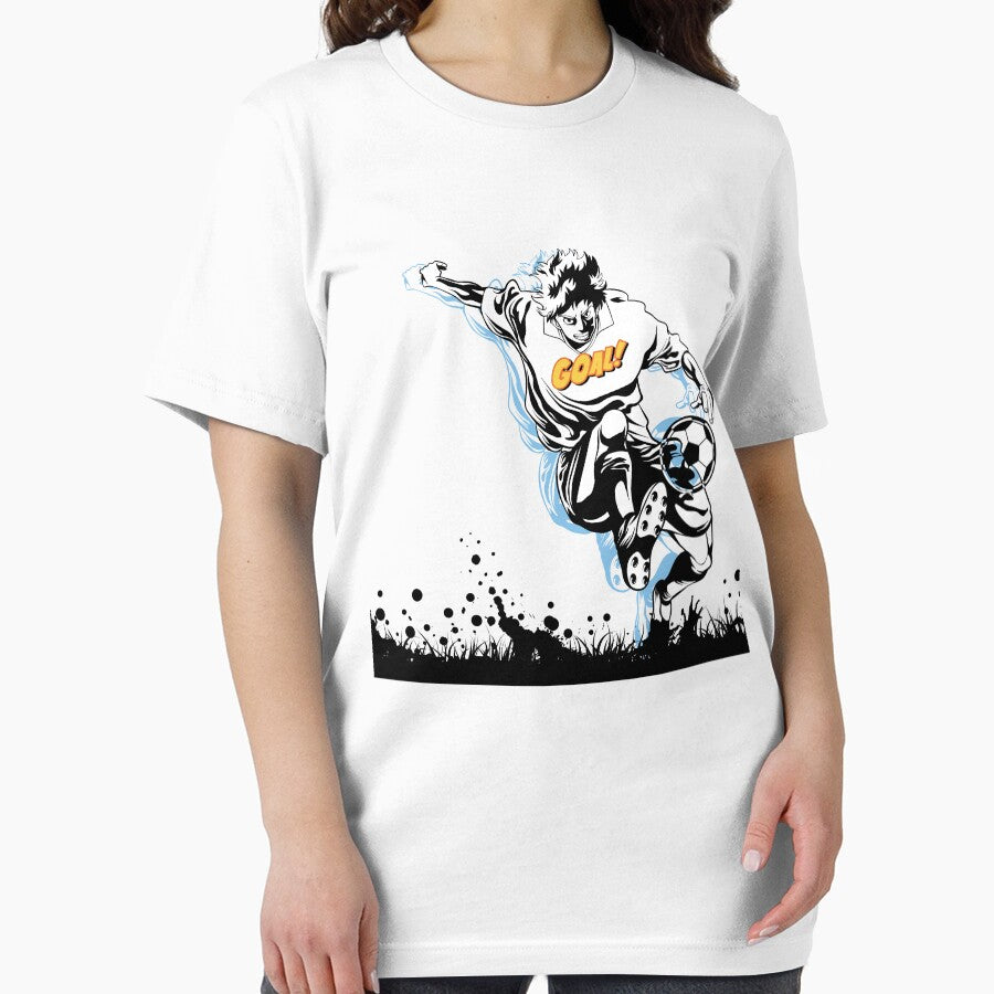 Anime Soccer Star – Dynamic Goal Kick Sports Manga Art by MOTAS FASHION