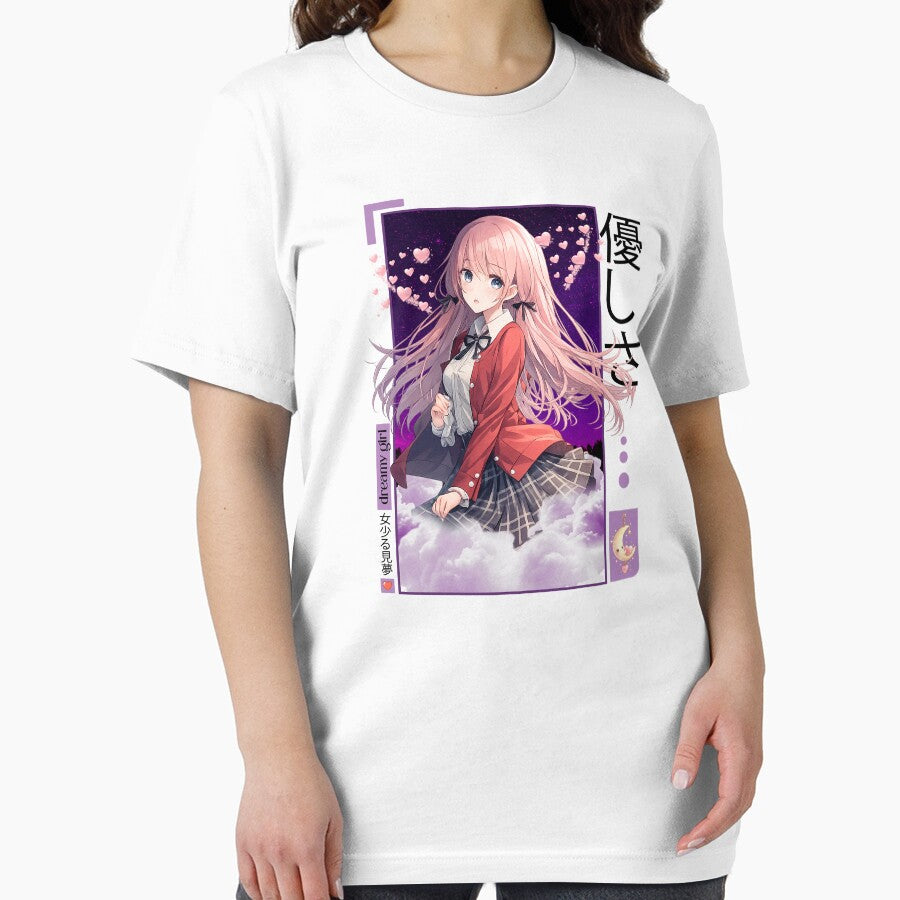 Dreamy Girl in Purple Galaxy Aesthetic | Anime Kawaii Starry Night by ustylelab