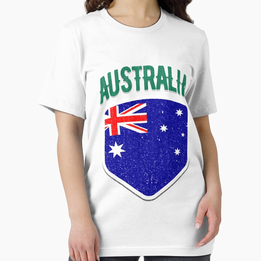 Australia National Flag World Sport Stadium Fans T Shirt Supporter Jersey Football Cup TShirt by screenworks