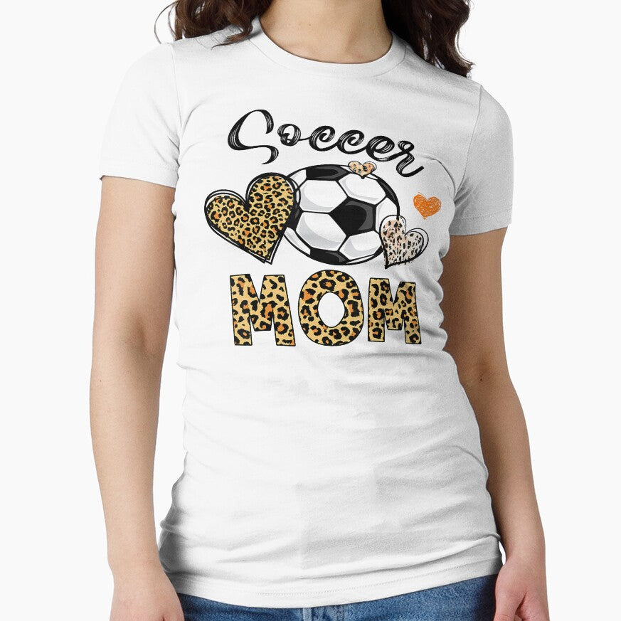 Soccer Mom Game Day Cheer Mom Leopard Mother's Day by SethFrancis37
