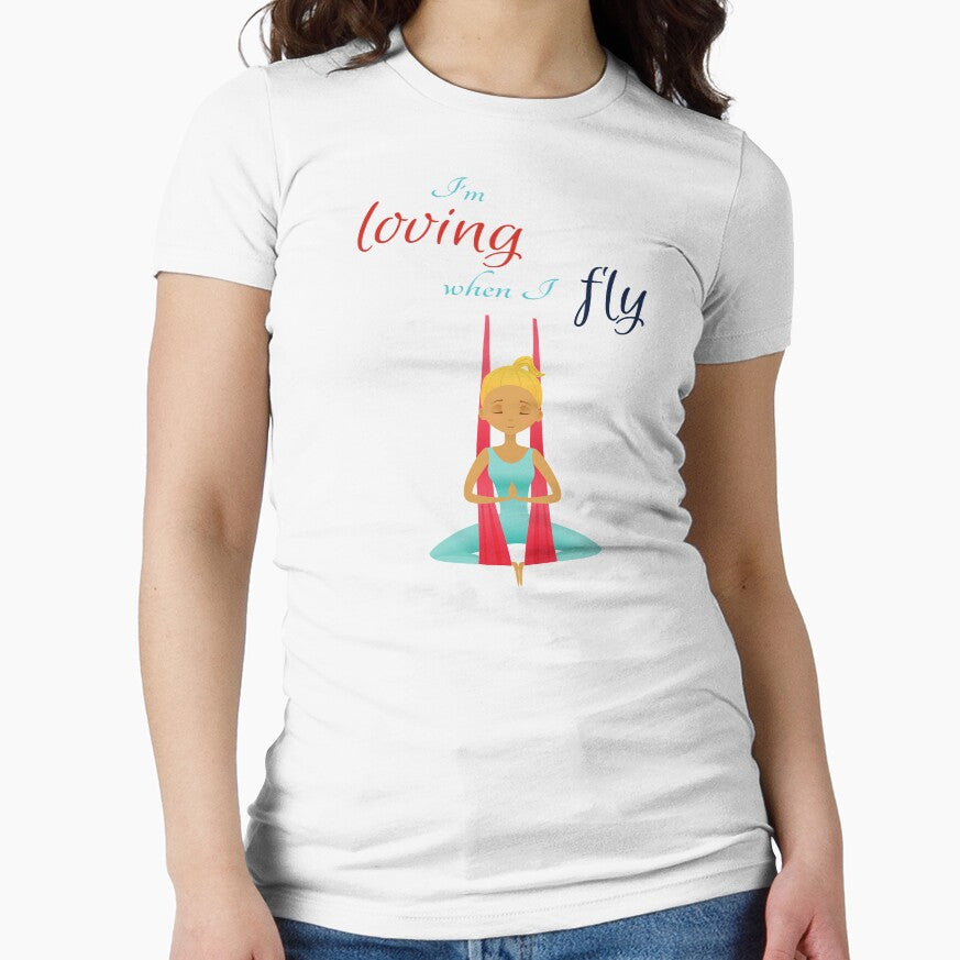 I'm loving when I fly, Antigravity Yoga print by trendingatees