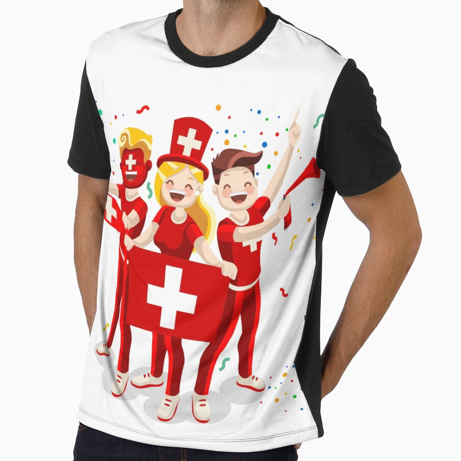 Switzerland Flag Football Fans by aurielaki
