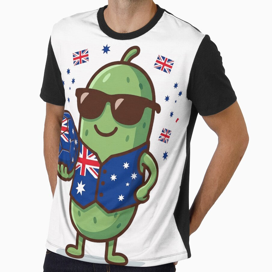 Aussie Soccer Pickle Green and Gold Fan Shirt by Basma Designs | Funny Shirts, Stickers & Mugs