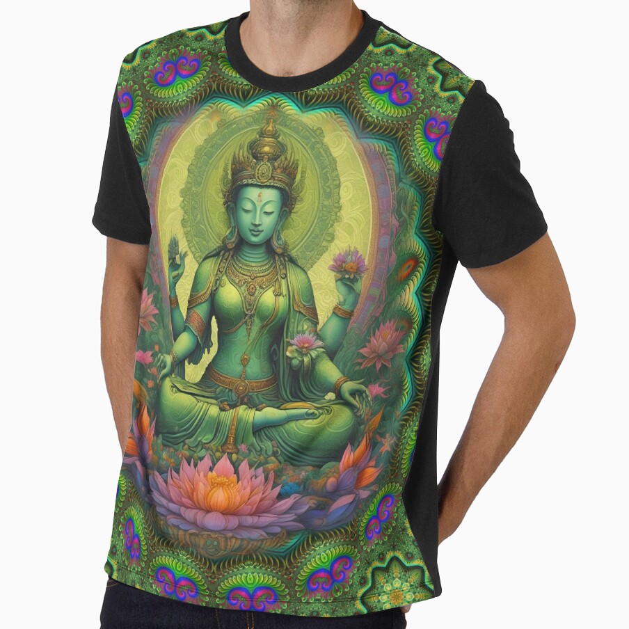 The Green Goddess Mandala by Mandala Magic by OM