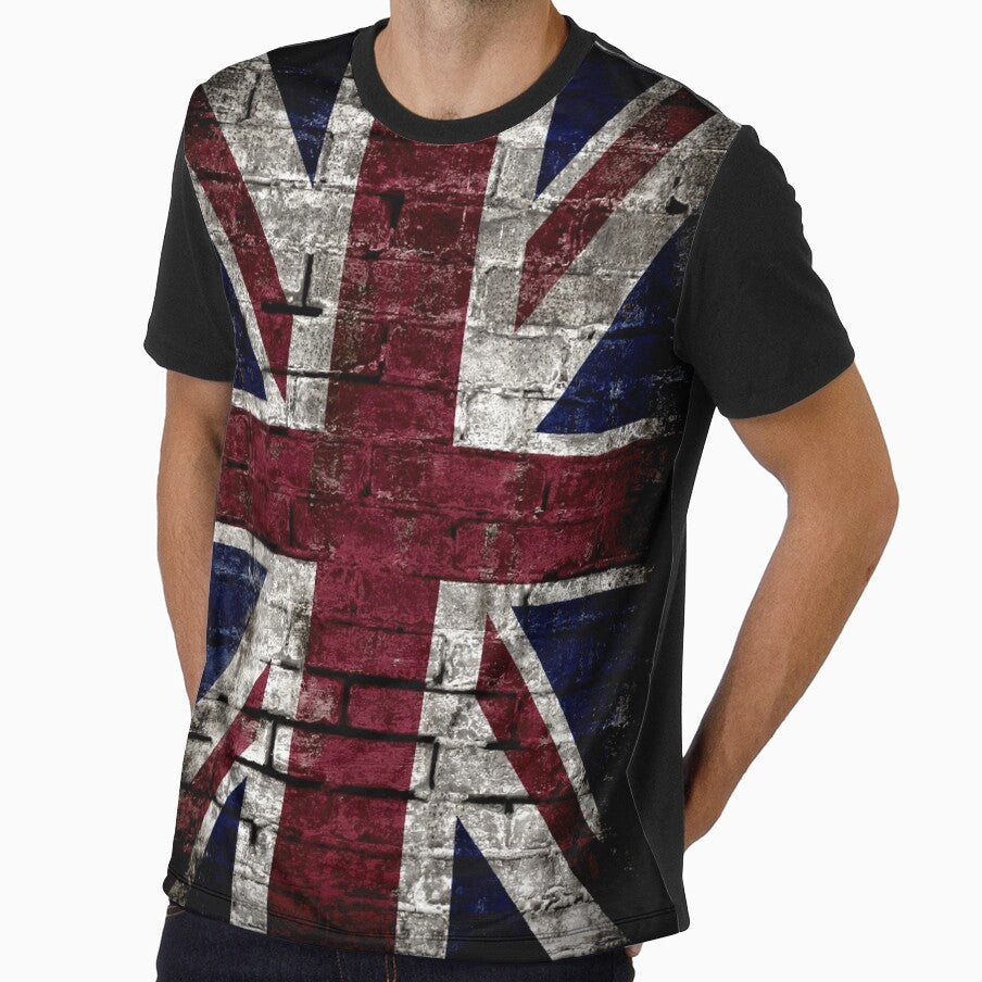 Grunge UK Flag, Great Britain, Punk Style Distressed Wall by gorillamerch