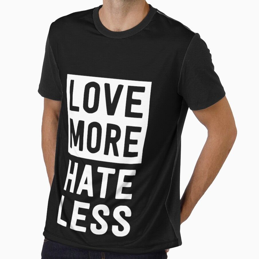 Love more hate less t-shirt by simbamerch