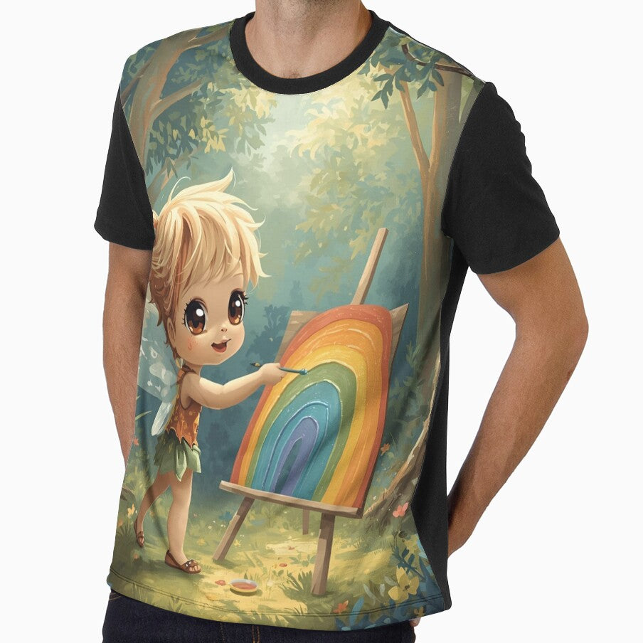 Happy tree spirit with rainbow picture by SimonsDesignArt