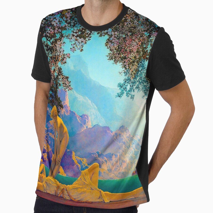 Daybreak- Maxfield Parrish, Surreal, Psychedelic 1920s Painting by OceanSand