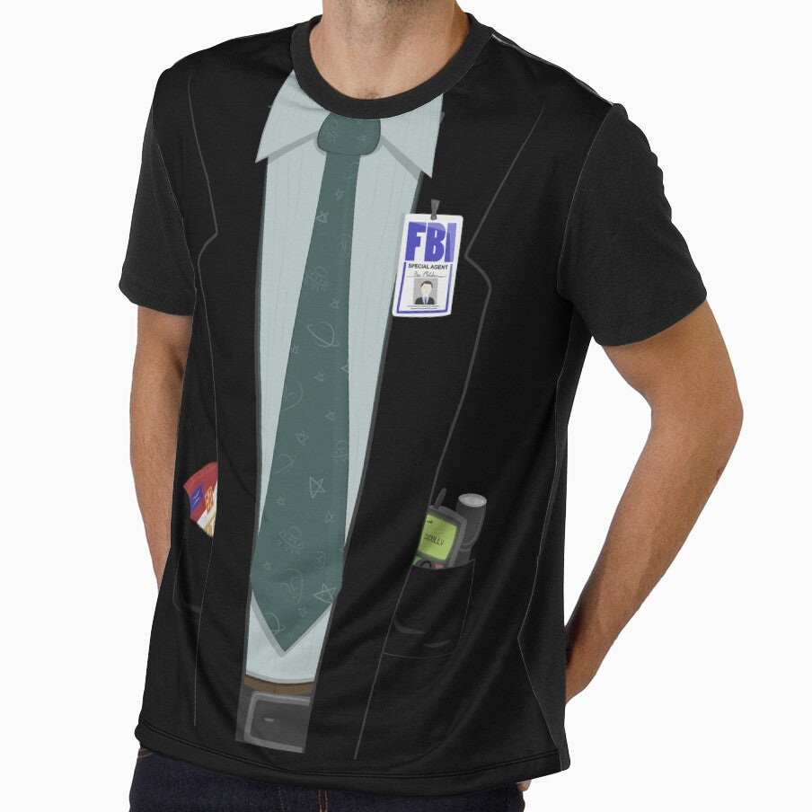Alien-Hunting FBI Agent Costume T-Shirt - The X-Files, Fox Mulder, Halloween Costume by sixhours
