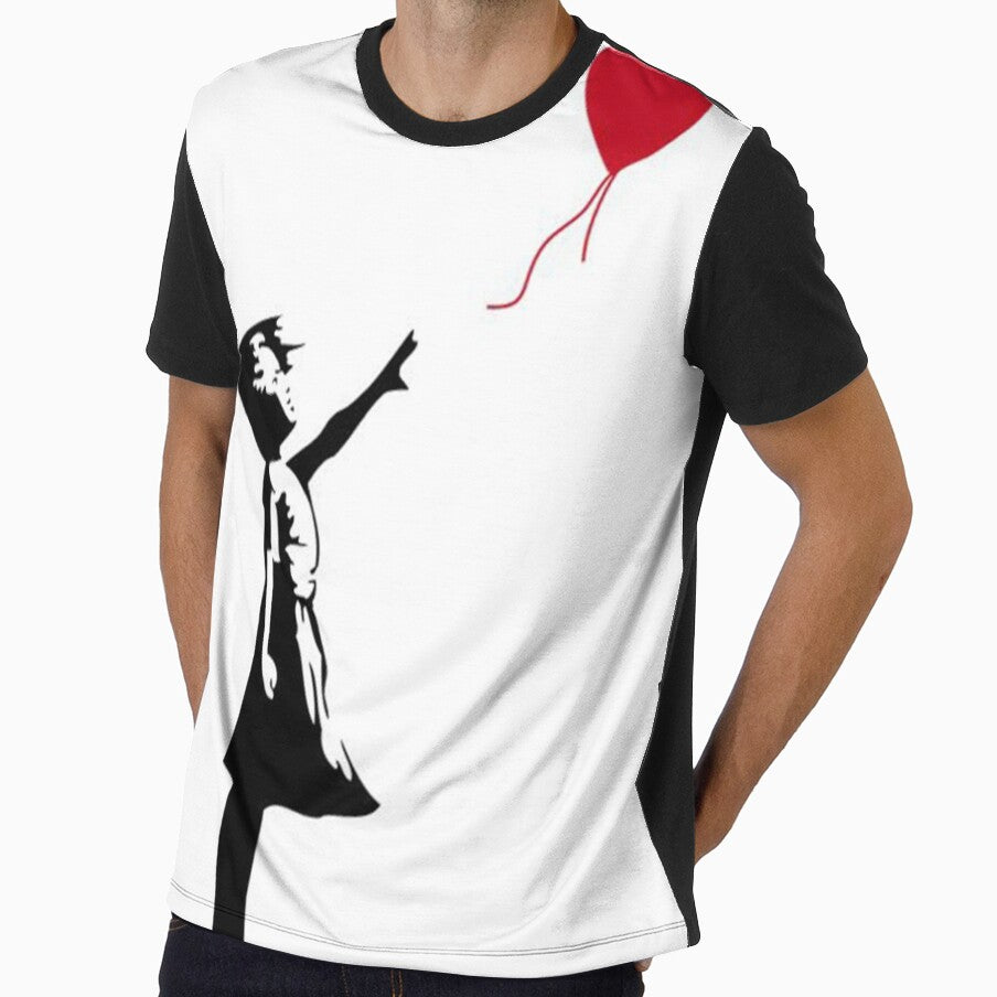 Banksy Girl with Red Heart Balloon by gtcdesign