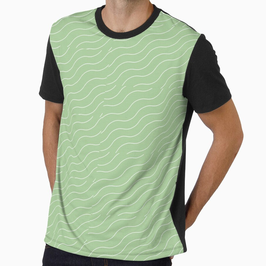 Cute Green Squiggly Lines Aesthetic Items by GoodJobLola