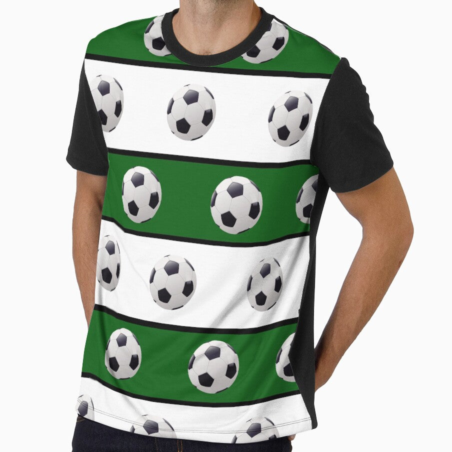 Football Dark Green, White & Black - FOOT0009 by 3-Starfish