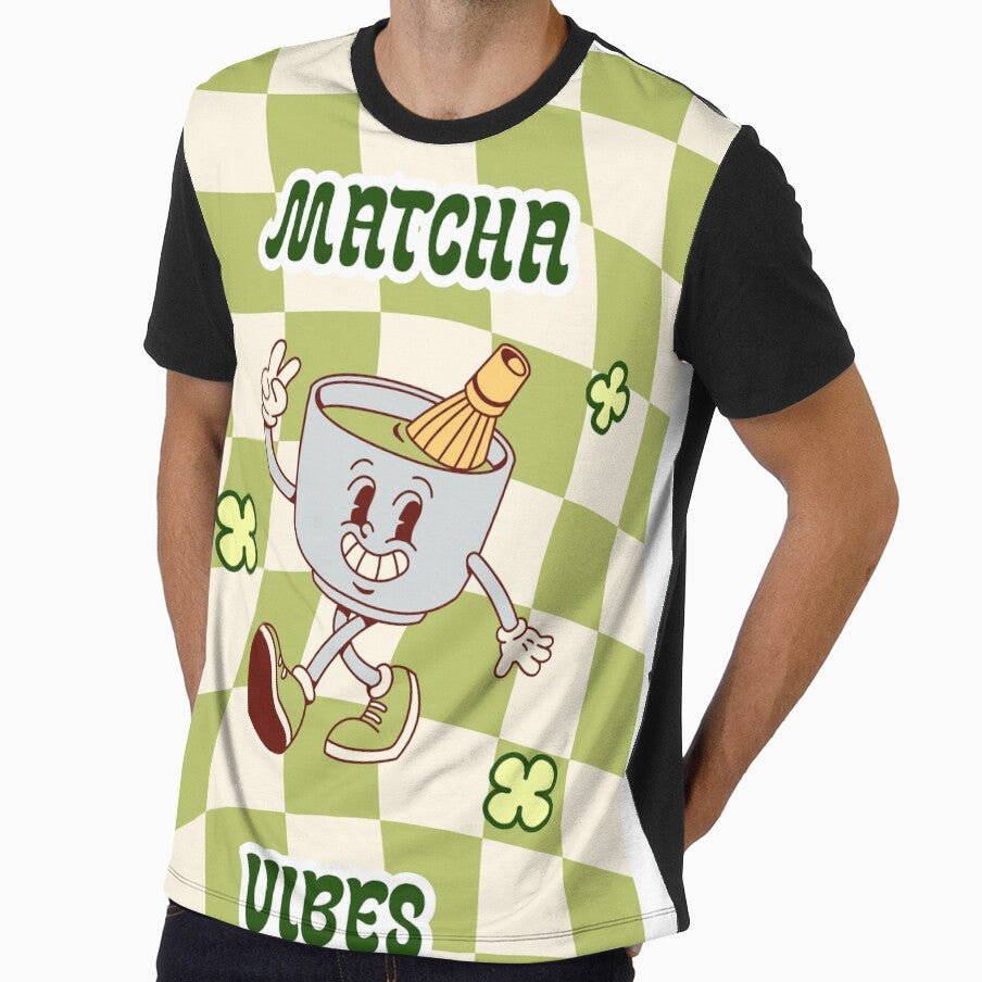 Retro Groovy Matcha Vibes by kreativdesigns_