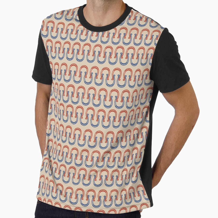 Natural Horseshoe Cowboy Wild West Pattern by Patternandflow