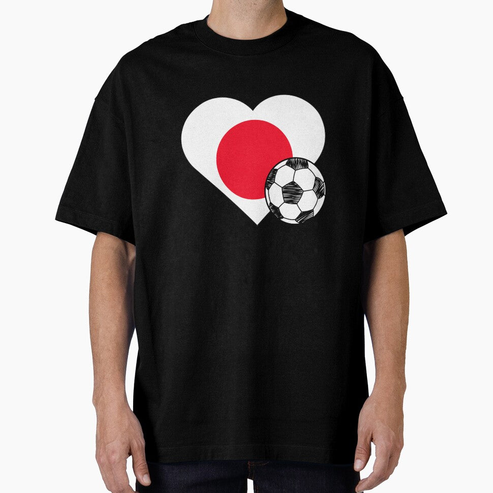 Japan Soccer Heart Design by FinalScoreClub