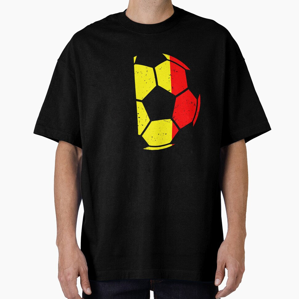 Belgium Soccer Ball Flag Jersey Football Fan by GabrieSketcham