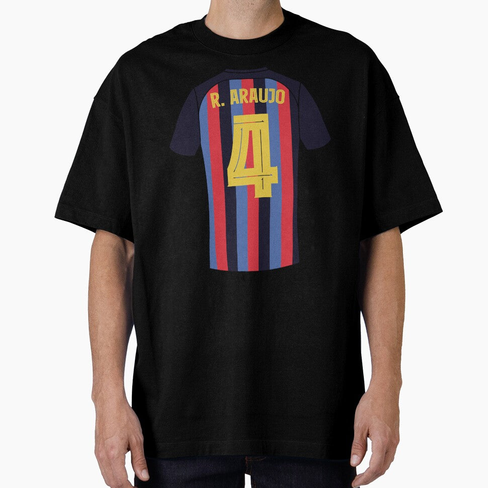 Ronald Araujo Barcelona football jersey number 4 by Justtrendytees