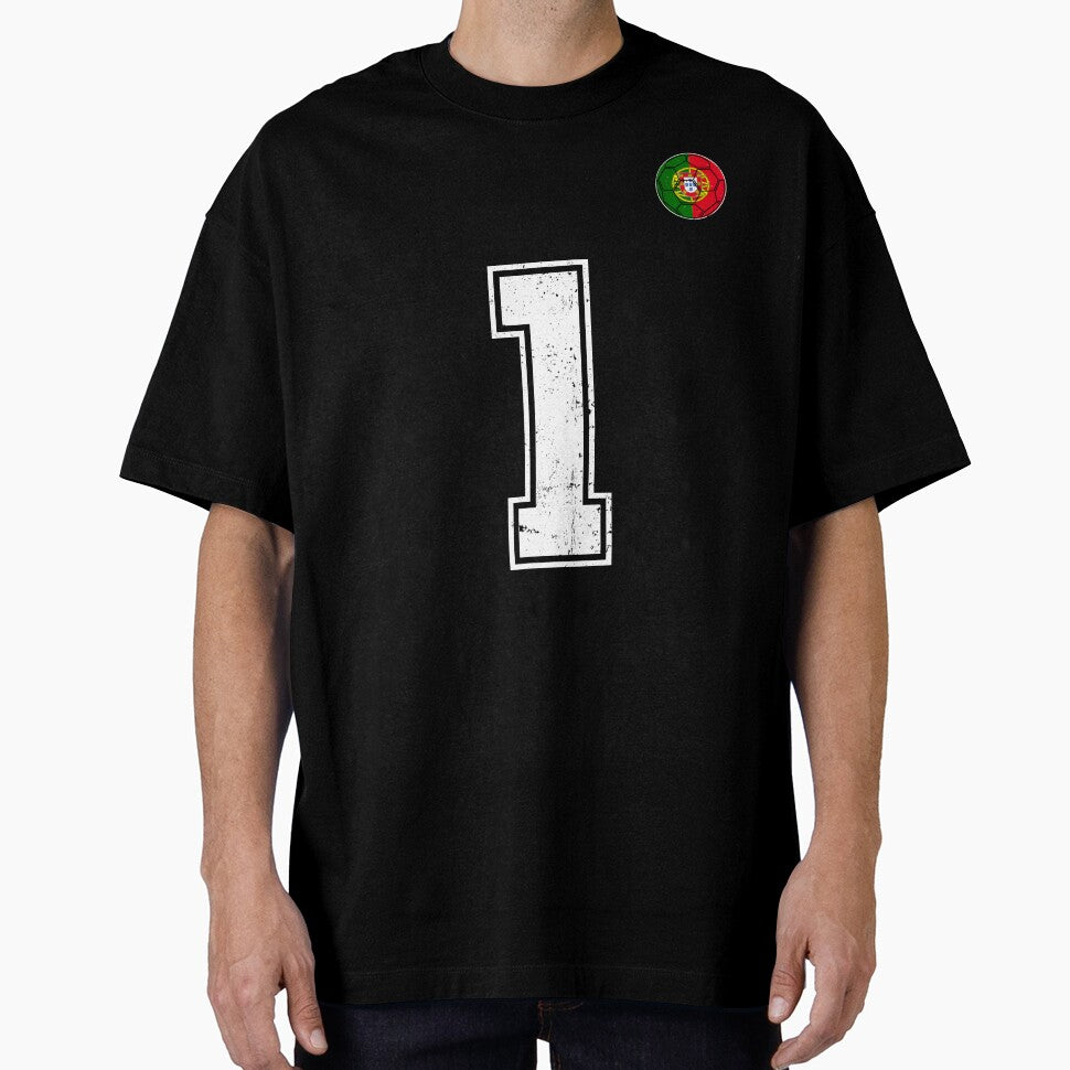 Portugal Soccer Number 1 Vintage Sports Fan by LiviuGligoros