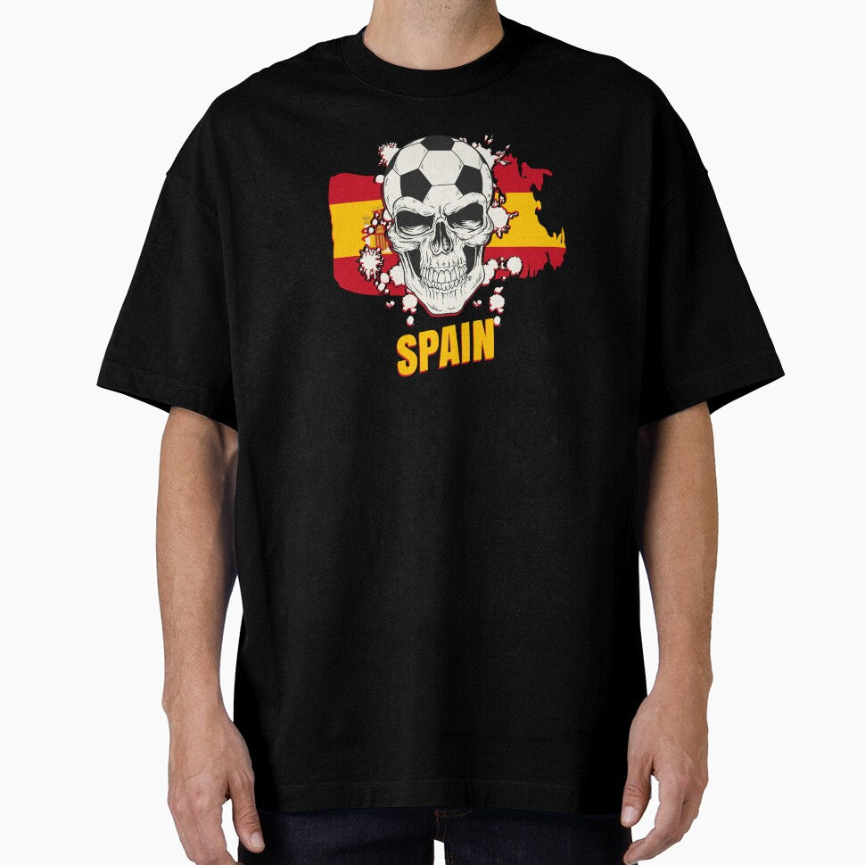 Spain Soccer Player Goalie Spanish Flag Skull by anziehend