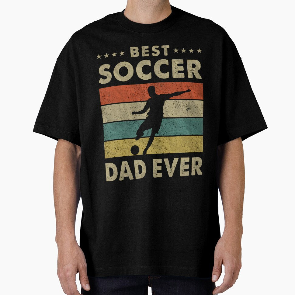 Best Soccer Dad Ever Vintage Soccer Father's Day by RetroStyle247