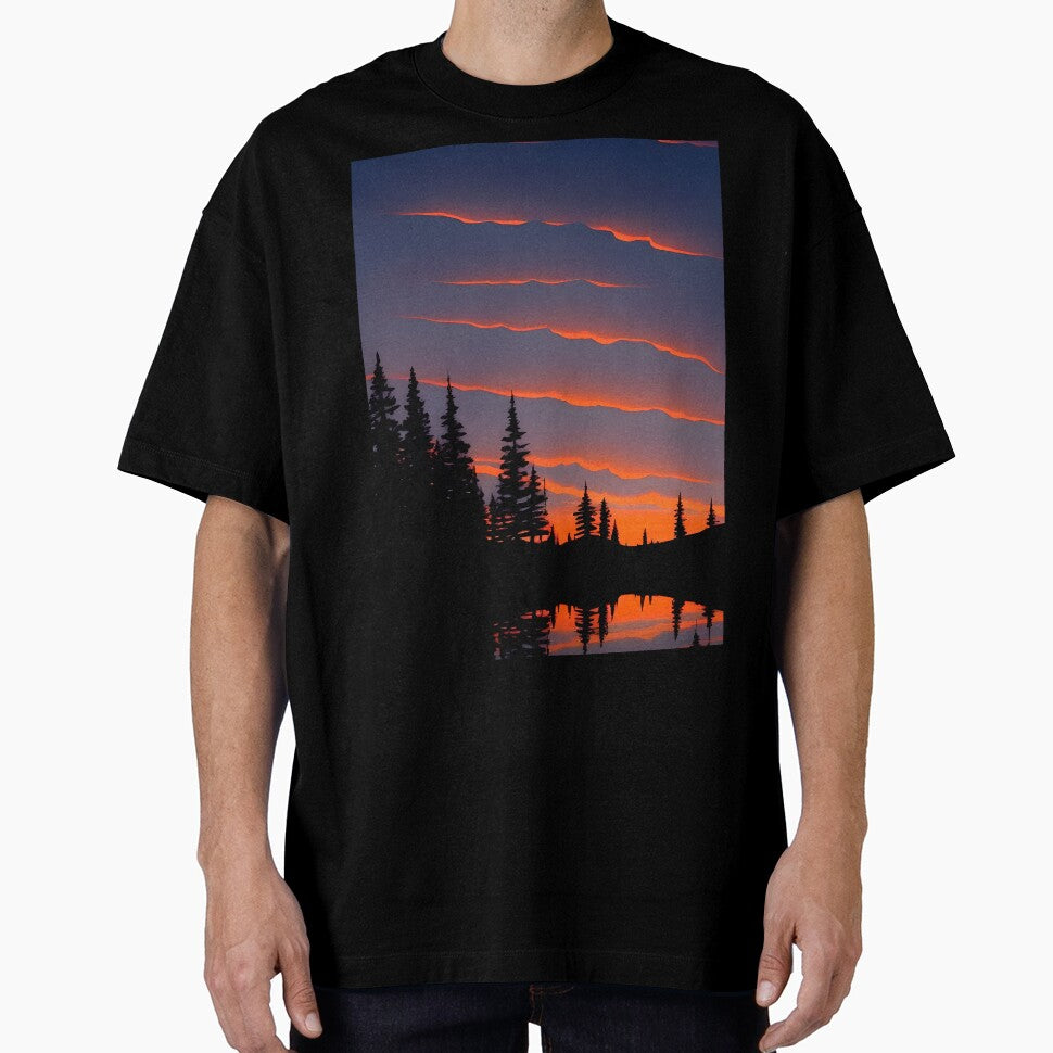 Enhance Your Home with Our Beautiful Collection of Minimalist Landscape Sunrise View Prints by supeart