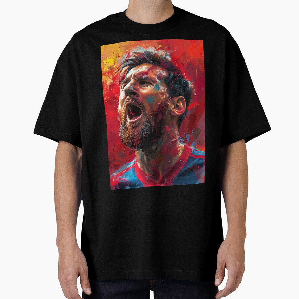 Messi Colorpainting Art by Tokyo Retro