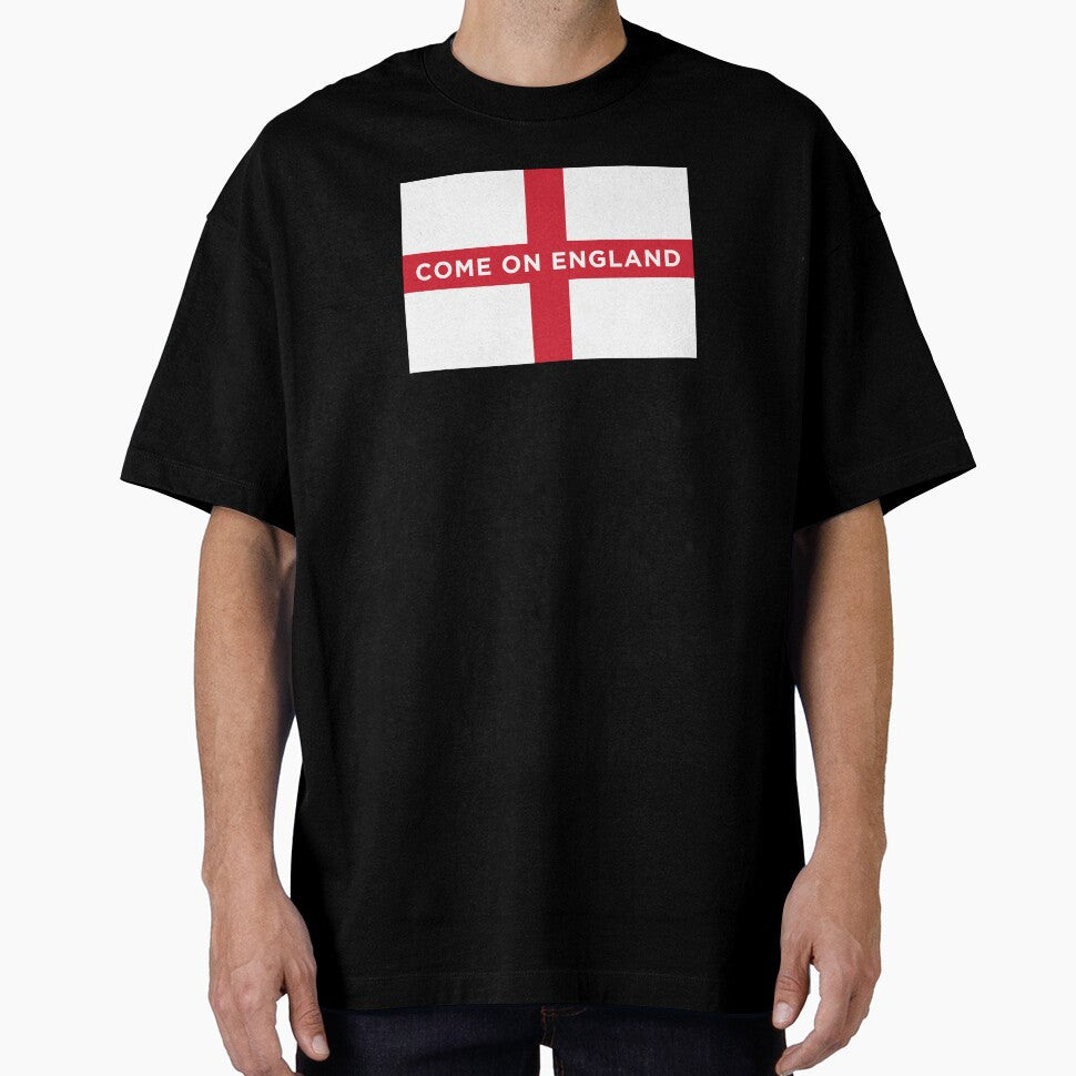 Come On England Flag (On Black) by STUDIO-72