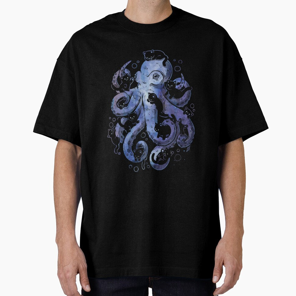 Octopurr Cute Watercolor Octopus Cat by EduEly