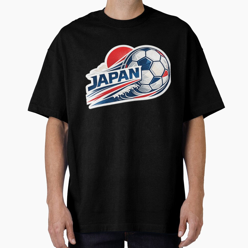 Japan Football Sticker for Fans Who Love Clean Japanese Aesthetic | Minimal Soccer Designq by shlepyart