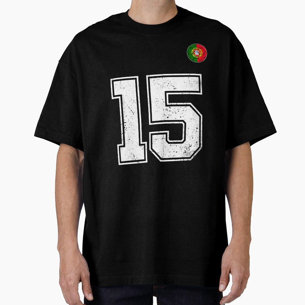 Portugal Soccer Number 15 Vintage Sports Fan by OliviaHayesArt