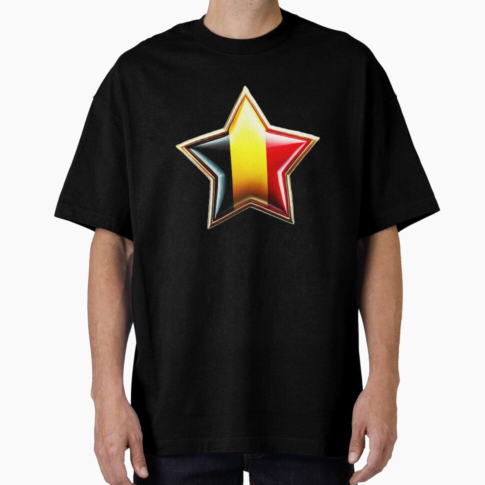 ⭐ Belgium Pride - Bold & Shiny Star Flag Design ⭐ by Highlandkings