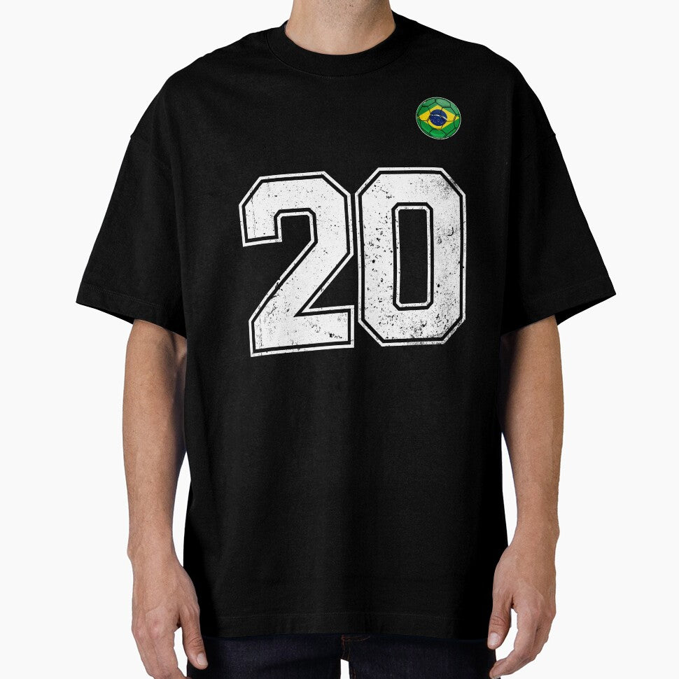 Number 20 Brazil Futbol Football Brazilian soccer Flag Jersey by RoyesButler