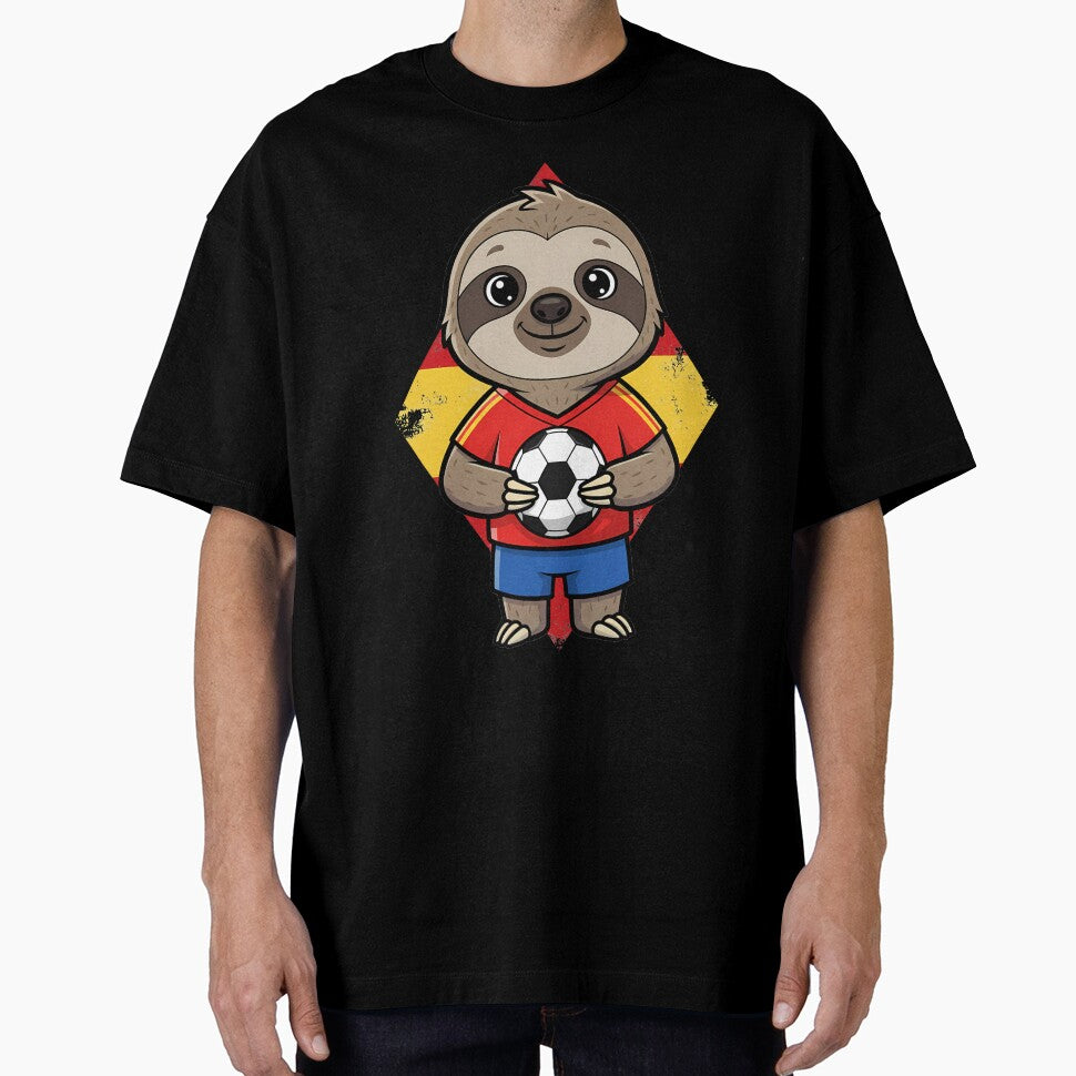 Spain Soccer Sloth Football Fan Animal by k3rstman1