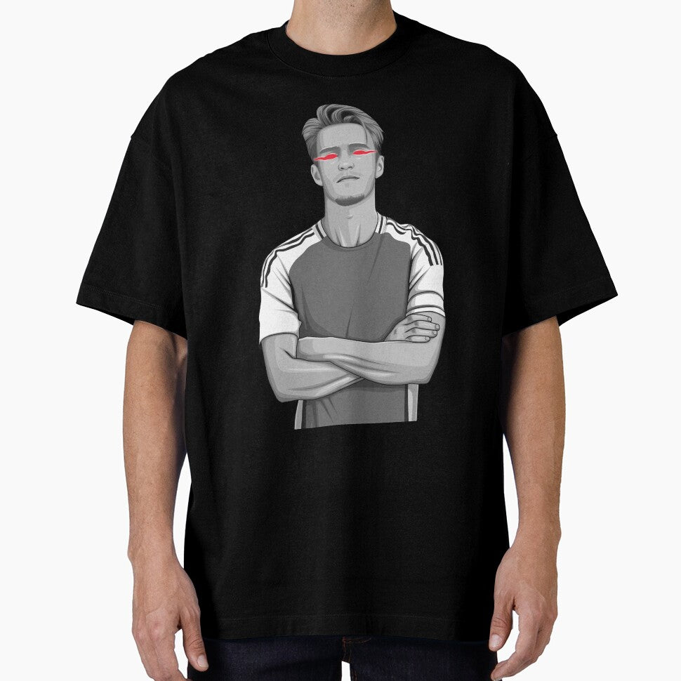 Martin Ødegaard Black and White Version by Aldduardo
