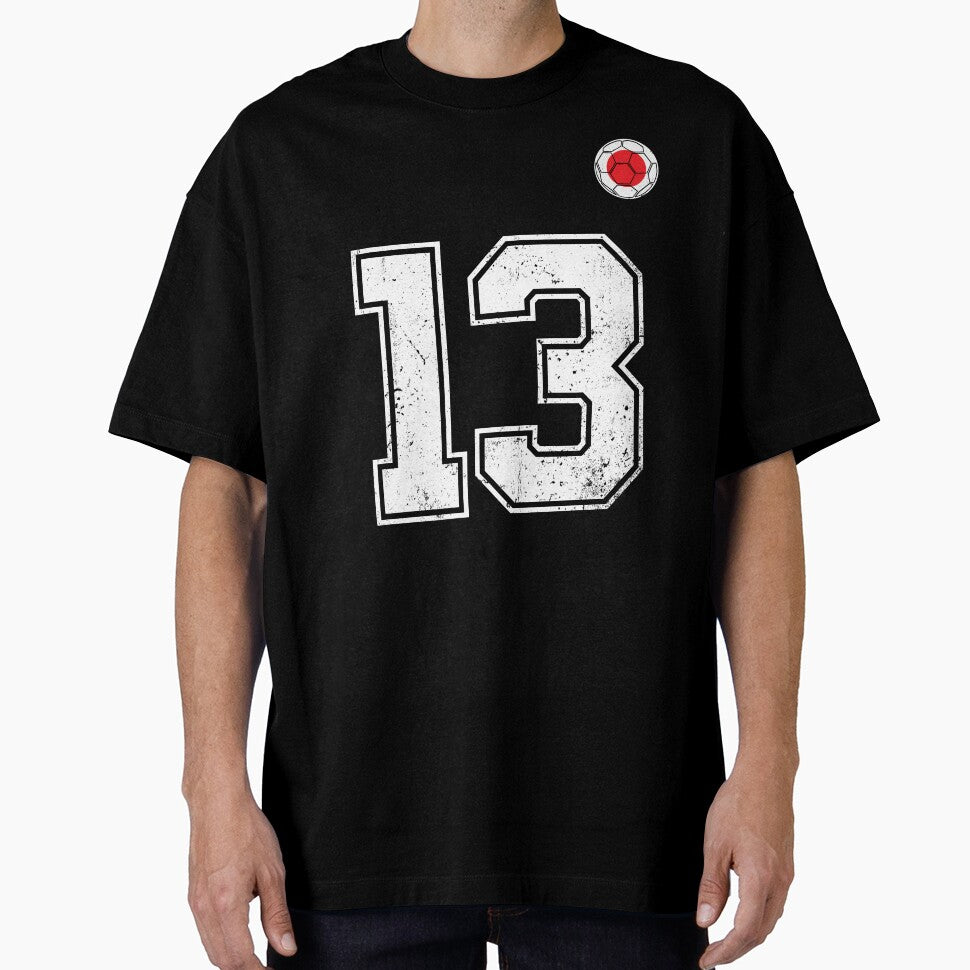 Japan Soccer Number 13 Vintage Sports Fan by LiviuGligoros