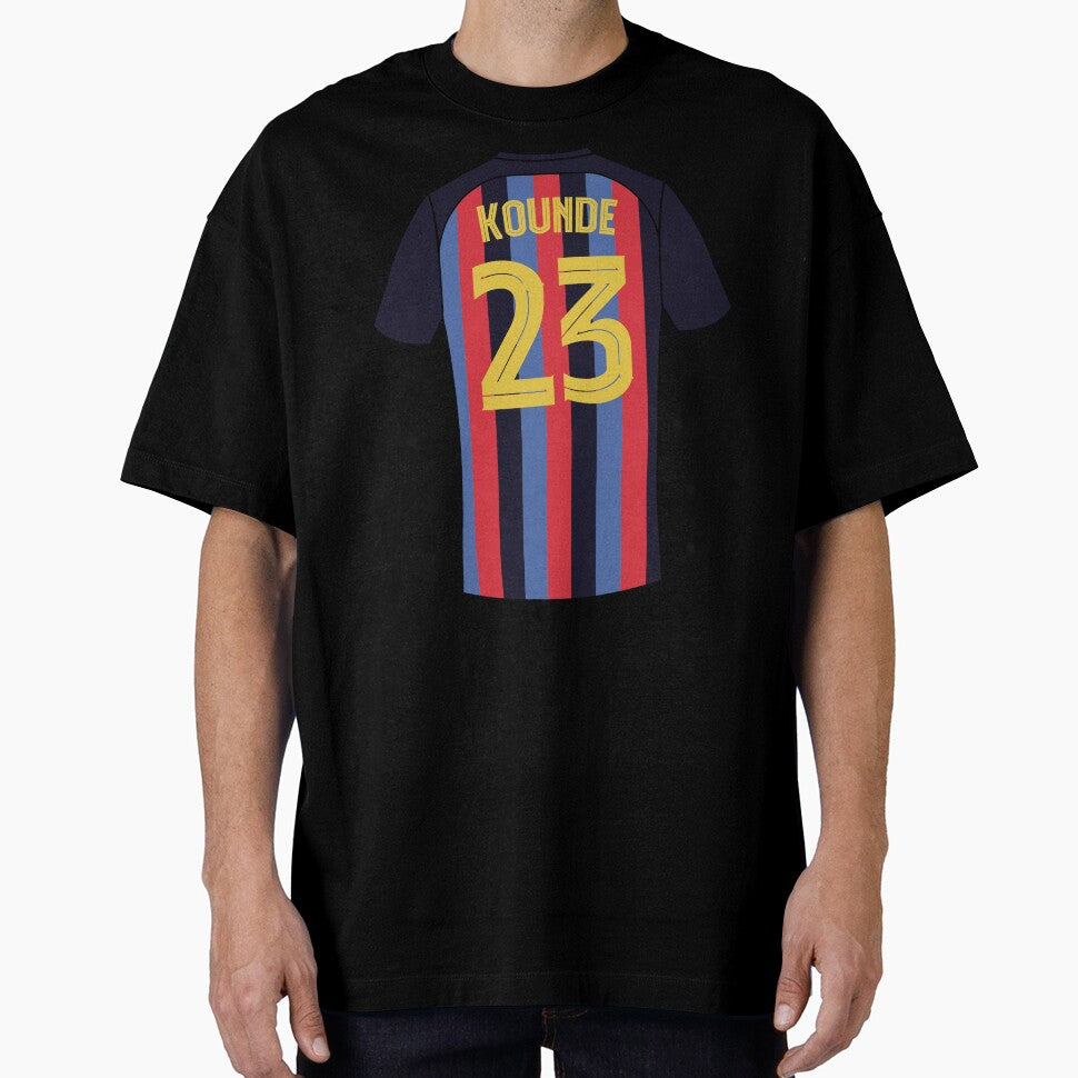 Jules Kounde Barcelona football jersey number 23 by Justtrendytees