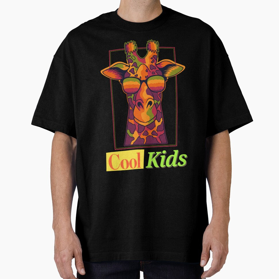 Cool Kids and Giraffe - Coolest animal apparel by TheArtistOf2022
