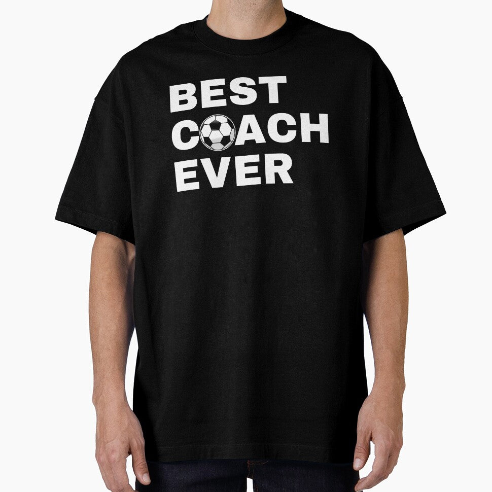 Best Coach Ever Soccer (Football) - White by GymWearDepot